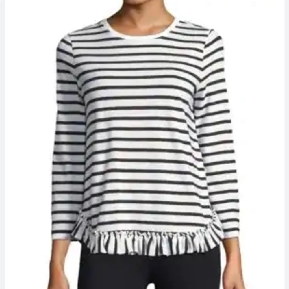 EUC kate spade ruffle tee